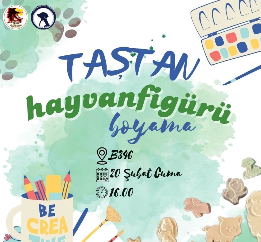 Taştan Hayvan Figürü Boyama Etkinliği 