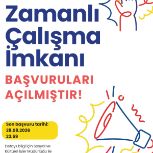 Kısmi Zamanlı Çalışma İmkanı 
